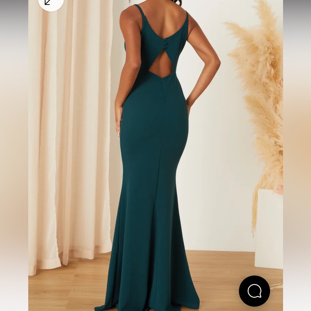 Dark green floor length dress in size small. New with tags!